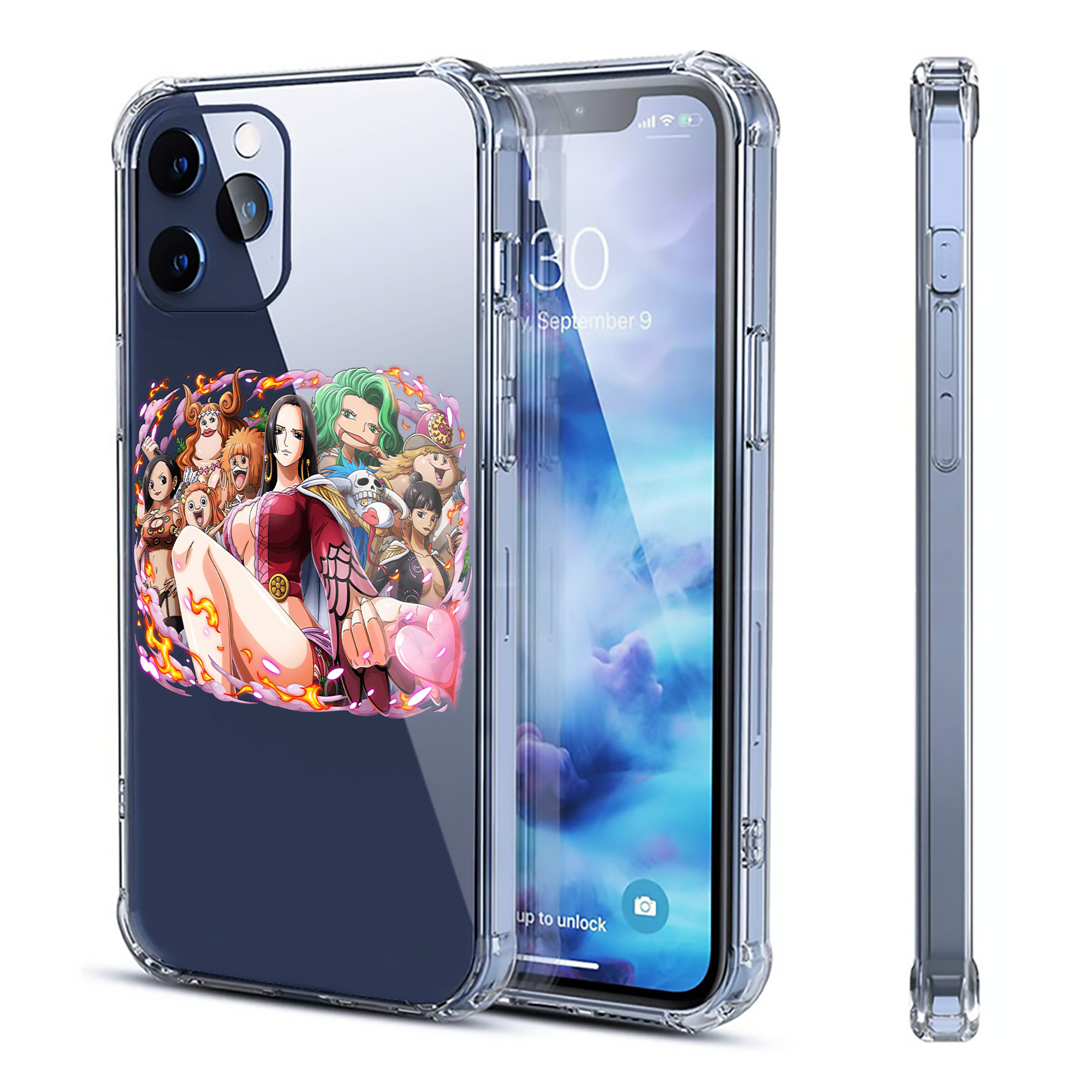 （画像用） ワンピース ボア・ハンコック ONE PIECE Boa·Hancock 【iPhone 12シリーズ対応】透明スマホケース（クリアソフトケース）